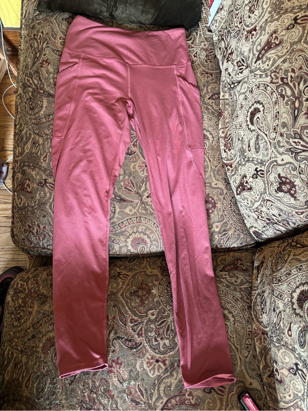 SO Dusty Rose High-Waist Leggings with Side Pockets
